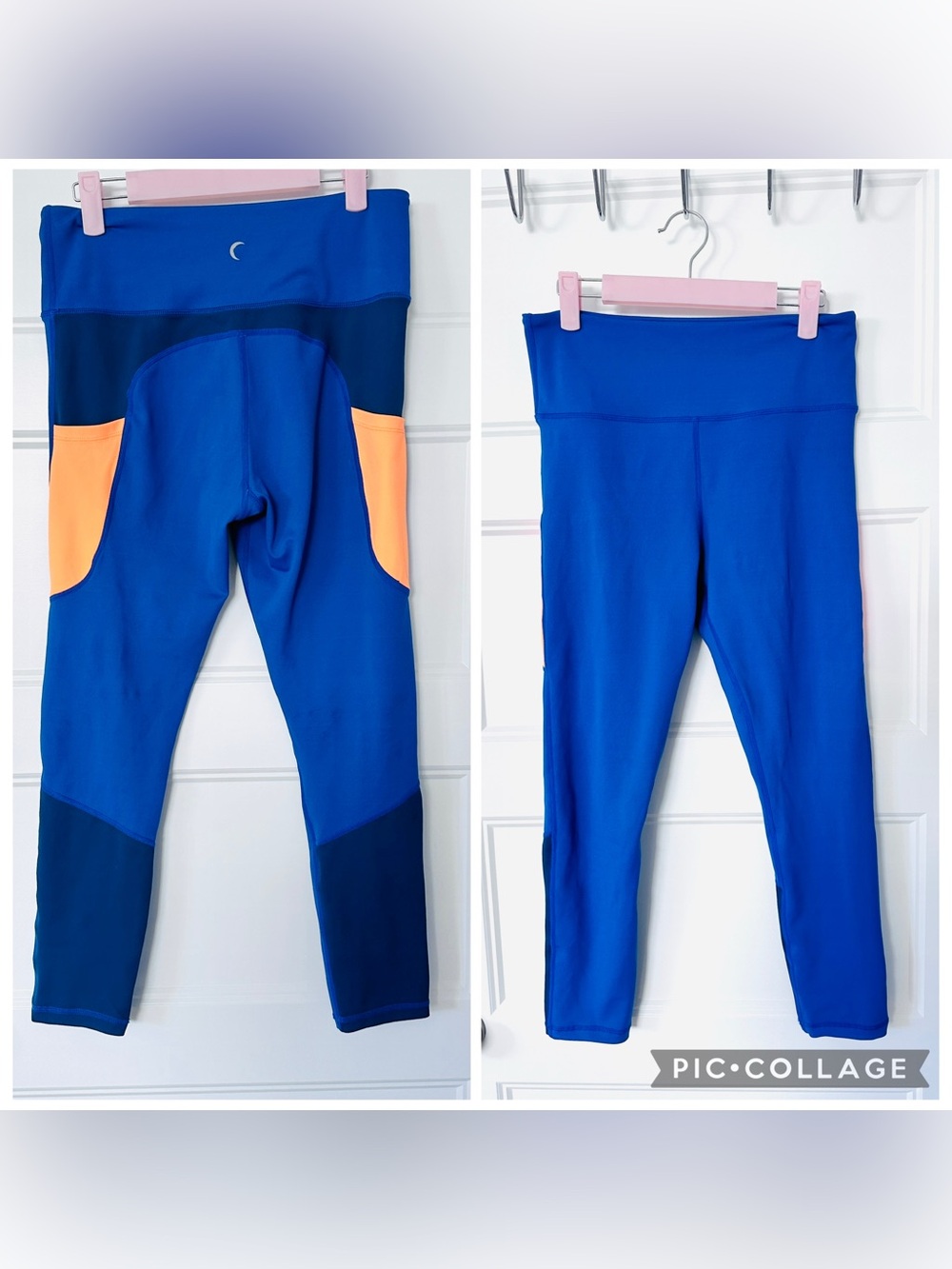 Zyia Neon Orange Curve Pocket Light N Tight Hi-Rise 7/8 Legging